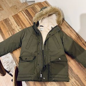 OLD NAVY Boys Winter Jacket w/ Fur Hood